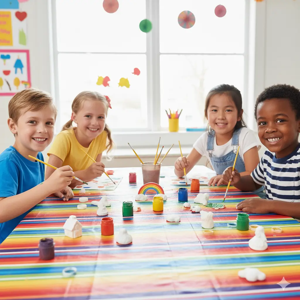 Ilustração de produtos Sublime Arco-íris